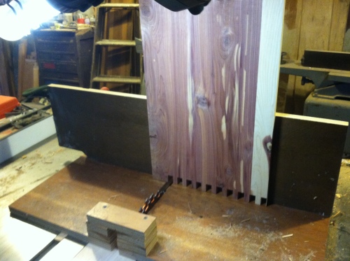 Drawer side and box joint jig.